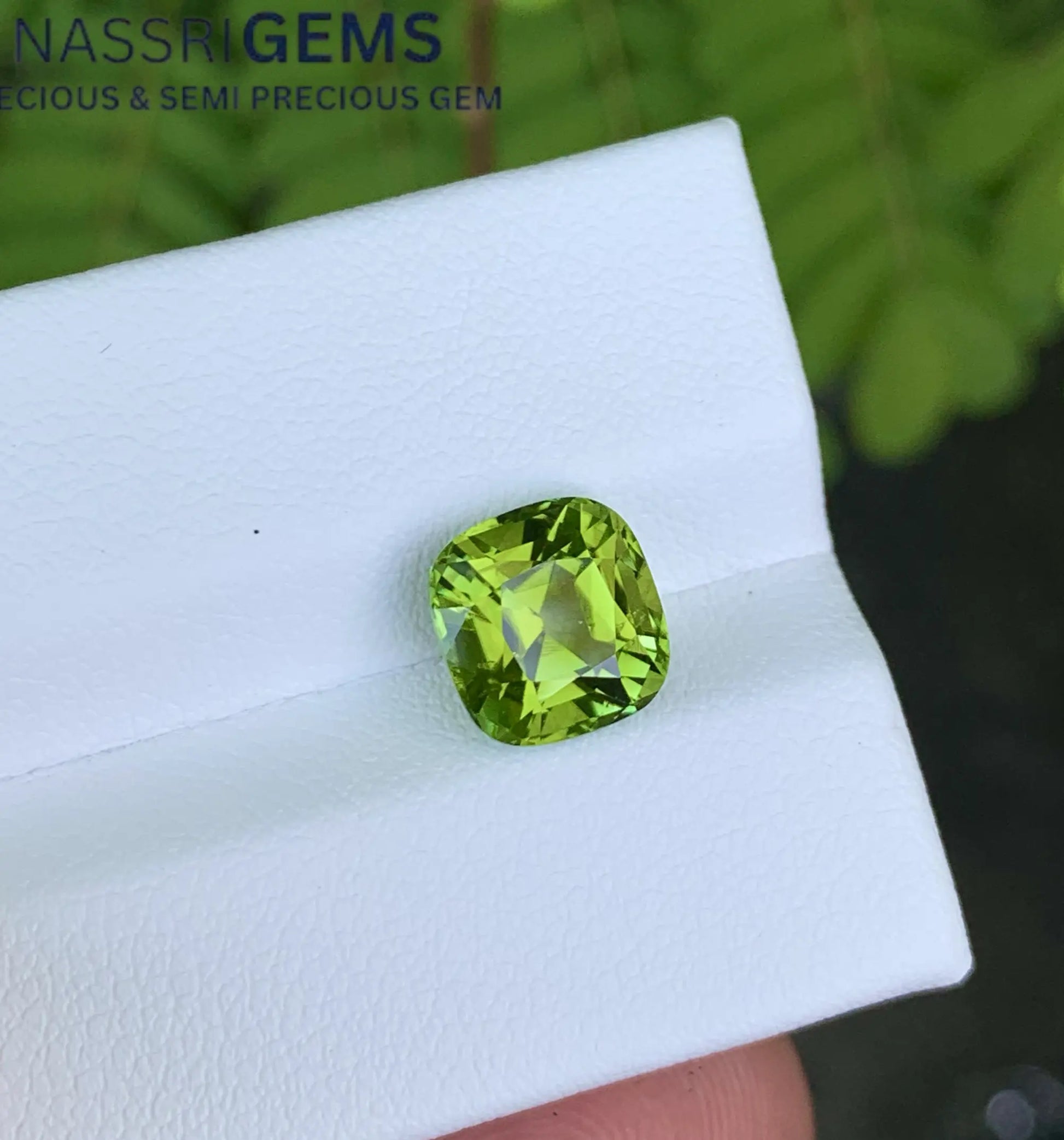 Olive green gemstone deals